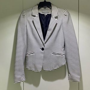 Navy and white blazer, size 2